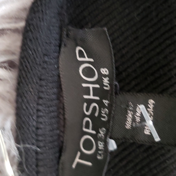 Top shop black one sleeve sweater size 4 - Picture 5 of 6